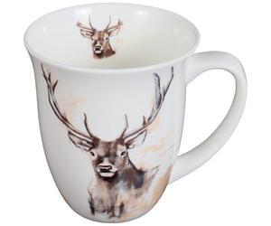 Mug Akah Deer Blanc 10x10,5 cm
