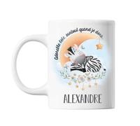 Mug Alexandre Adorable Bébé Quand Je Dors Zèbre Cadeau Bébé Et Naissance