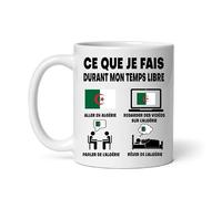 Mug Algérie ce que je fais durant mon temps libre Tasse humour voyage