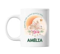 Mug Amélia Adorable Bébé Quand Je Dors Lapin Tasse Cadeau Bébé Enfant