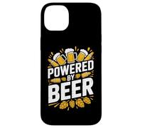 Mug Amusant avec Inscription « Powered by Beer Hops » Coque pour iPhone 14 Plus