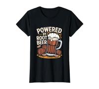Mug Amusant Powered by Root Beer Barrel T-Shirt Graphique avec Valeur