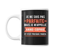 Mug Anne-Sophie Pas Parfaite Mais Presque Pareil Tasse Cadeau Personnalisé