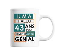 Mug Anniversaire Génial 43 Ans Tasse Cadeau Personnalisé