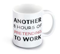 Mug « Another 8 Hours of Pretending to Work » - Cadeau Amusant de Père Noël Secret