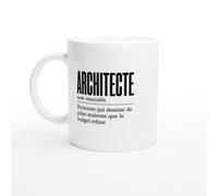 Mug Architecte Personne Qui Dessine de Jolies Maisons Que le Budget Refuse | Mug Drôle Maître d'Œuvre - Idée Cadeau Originale