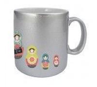 Mug Argente Poupees Russes By Cbk Multicolore