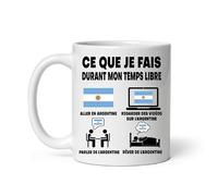 Mug Argentine ce que je fais durant mon temps libre Tasse humour voyage