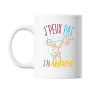 Mug Arraché Haltérophilie J'peux Pas Blanc Tasse Cadeau Personnalisé