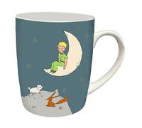Mug Petit Prince - Motif Le Petit Prince dans sa mongolfière avec son renard - matière porcelaine fine - contenance 340 ML