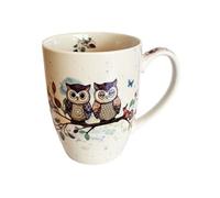 MUG ARRONDI 380 ML + BOITE OUVERTE PORTFOLIO COUPLE DE CHOUETTES