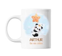 Mug - Arthur - Bébé Panda Roi Des Câlins - Céramique - 325 Ml - Lave-Vaisselle Et Micro-Onde