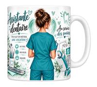 Mug Assistante Dentaire - Au Service des Sourires - Céramique 330 ml