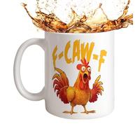 Mug Au Thème Du Poulet,Une Tasse À Boire Avec Impression De Coq | Mug En Céramique Mignon 350 Ml - Pour Les Femmes, Ami, Maman, Dame, Fête De Vacances, Ferme, Bar