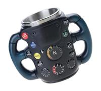 Mug avec corps en résine pour boissons chaudes et course C | Forme de voiture de course, utilisation de café et de thé, anniversaires et vacances pour les amateurs de course