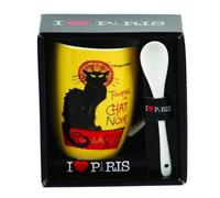 Mug avec cuillère Le chat noir
