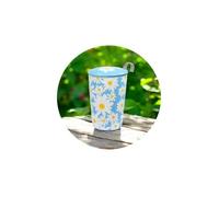 Mug avec filtre et couvercle Daisy Bleu - Eigenart