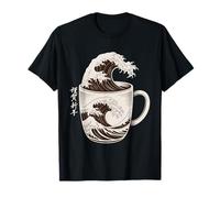 Mug avec Inscription « Great Wave of Coffee Splash » - Art Japonais - pour Amateurs de caféine T-Shirt