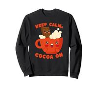Mug avec Inscription Keep Calm Cocoa on Cute Hot Chocolate Sweatshirt