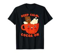 Mug avec Inscription Keep Calm Cocoa on Cute Hot Chocolate T-Shirt