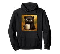 Mug avec inscription « Mongoose Grumpy Coffee Morning Humour Wildlife Tired » Sweat à Capuche