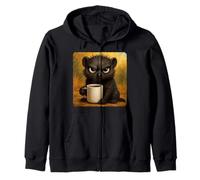 Mug avec inscription « Mongoose Grumpy Coffee Morning Humour Wildlife Tired » Sweat à Capuche