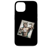 Mug avec inscription « Strong Cat Coffee Lover Muscles » Coque pour iPhone 13