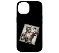 Mug avec inscription « Strong Cat Coffee Lover Muscles » Coque pour iPhone 14
