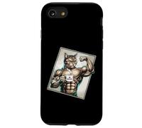 Mug avec inscription « Strong Cat Coffee Lover Muscles » Coque pour iPhone SE (2020) / 7 / 8