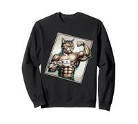Mug avec inscription « Strong Cat Coffee Lover Muscles » Sweatshirt