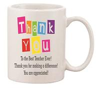 Mug avec inscription « Thank You » à The Best Teacher Ever »