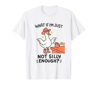 Mug avec Motif Chat et oie Pas Assez drôle T-Shirt Graphique avec Valeur, Homme, Blanc, XL