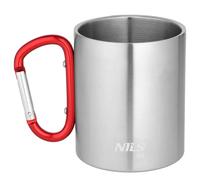 Mug avec mousqueton NILS Camp NC17110 Argenté 300 ml
