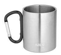 Mug avec mousqueton NILS Camp NC17110 Argenté 300 ml