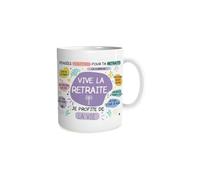 Mug avec texte Vive la Retraite