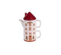 Mug avec théière cheminée 55 cl - Table Passion - Multicolore - Céramique Multicolore