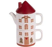 Mug avec théière cheminée 55 cl - Table Passion - Multicolore - Céramique Multicolore
