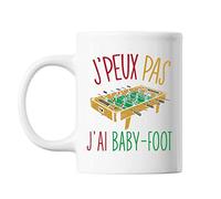 Mug Baby-foot j'peux pas Blanc