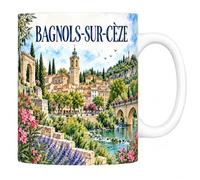 Mug Bagnols-sur-Cèze - La Cèze et le musée - Céramique 330 ml