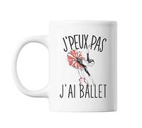 Mug Ballet danse classique j'peux pas Blanc