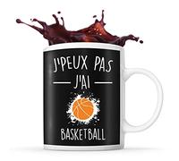 Mug Basketball | Tasse Cadeau Humour j'peux pas Noir
