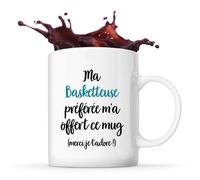 Mug Basketteuse Préférée Tasse Cadeau Travail Métier Sport Discipline Amis Collègue Équipe