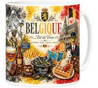 Mug Belgique - Art de Vivre, L'Âme Belge en Aquarelle EveryMug