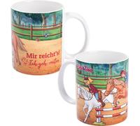 Mug Bibi & Tina - J'en ai assez ! Je vais faire du cheval. Tasse à café Tasse à café en céramique 320 ml