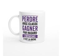 Mug Bière Perdre Avec agner Par Hasard L'Important C'Est La Bière | idée cadeau originale