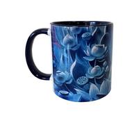 Mug bleu nuit en céramique sagesse de bouddha - CBKreation
