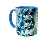 Mug bleu turquoise en céramique sagesse de bouddha - CBKreation