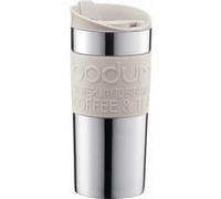 mug BODUM Travel Press Blanc35cl double paroi inox