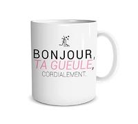 STC Mug humour Tasse à café – Bonjour ta gueule Cordialement