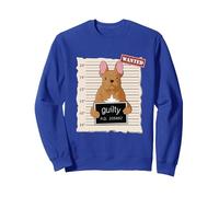 Mug Bouledogue Français Chien Coupable Sweatshirt, Unisexe pour Adultes, Bleu Royal, XXL